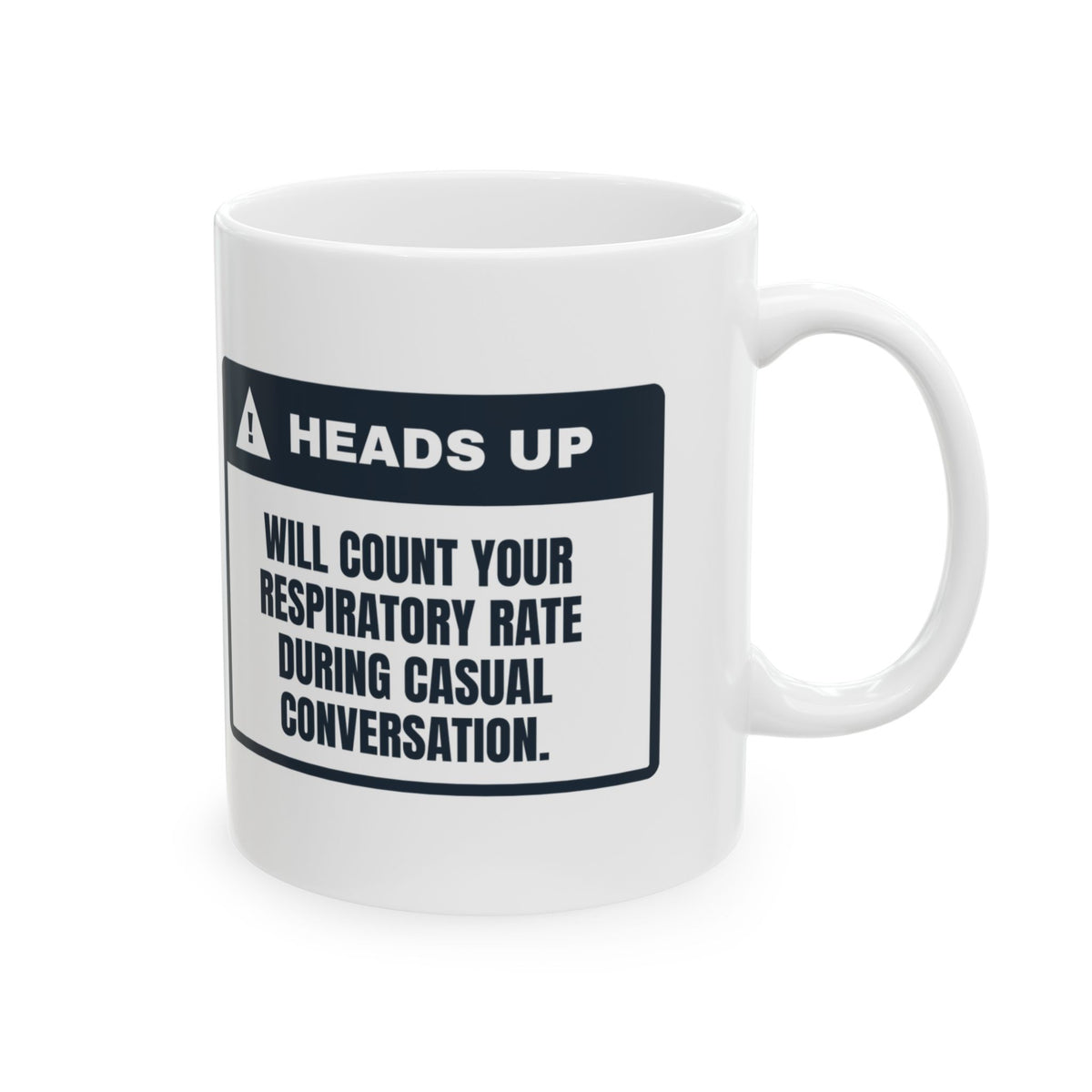 Funny Respiratory Therapy Mug Counting Your Breaths During Small Talk