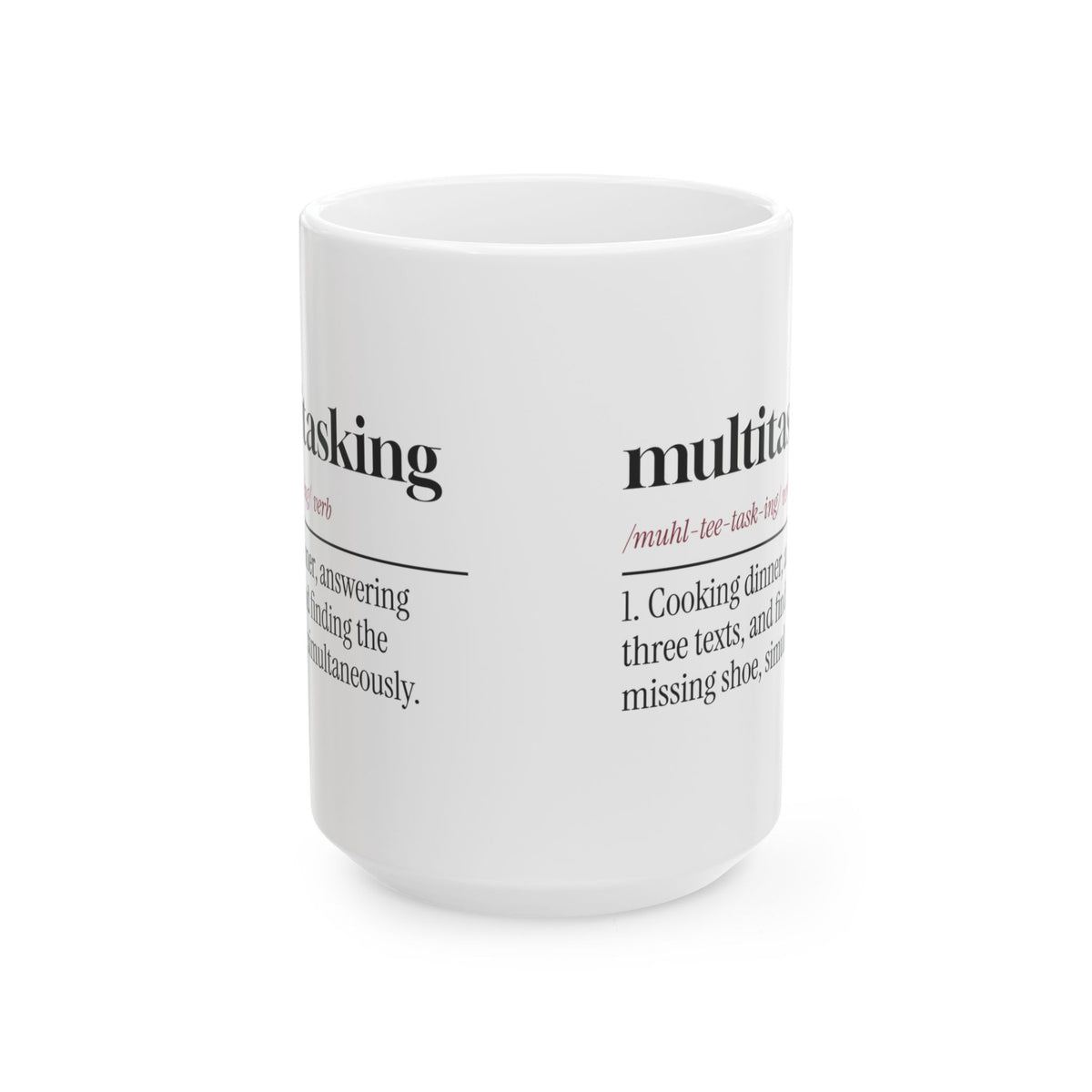 Funny Multitasking Dictionary Coffee Mug Defined By Mom For Wife