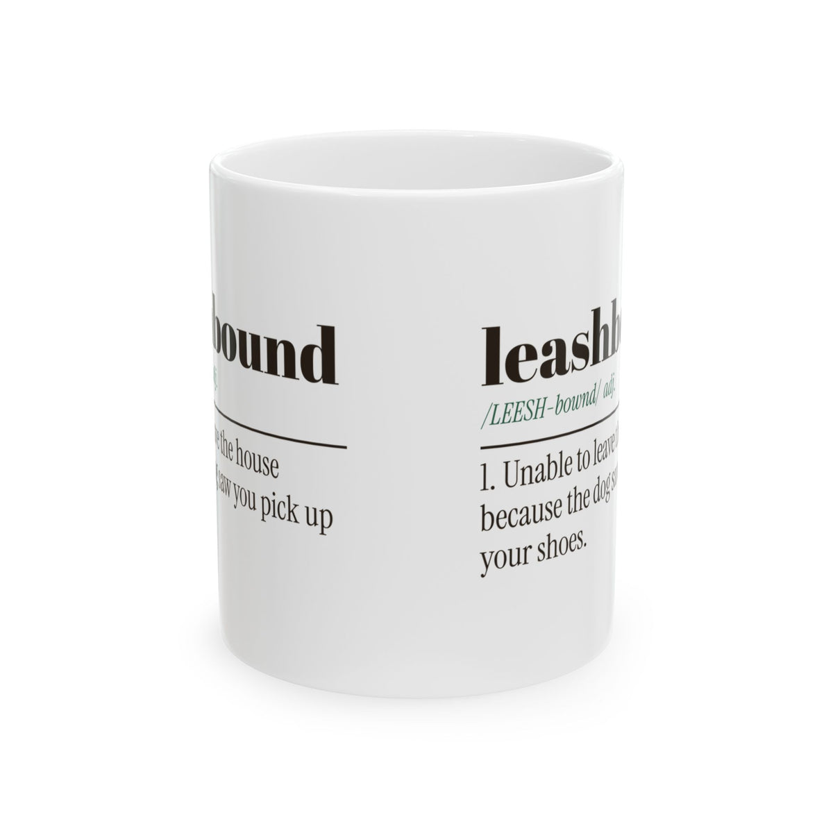 Funny Dog Dad Coffee Mug Leashbound Definition For Dog Owners