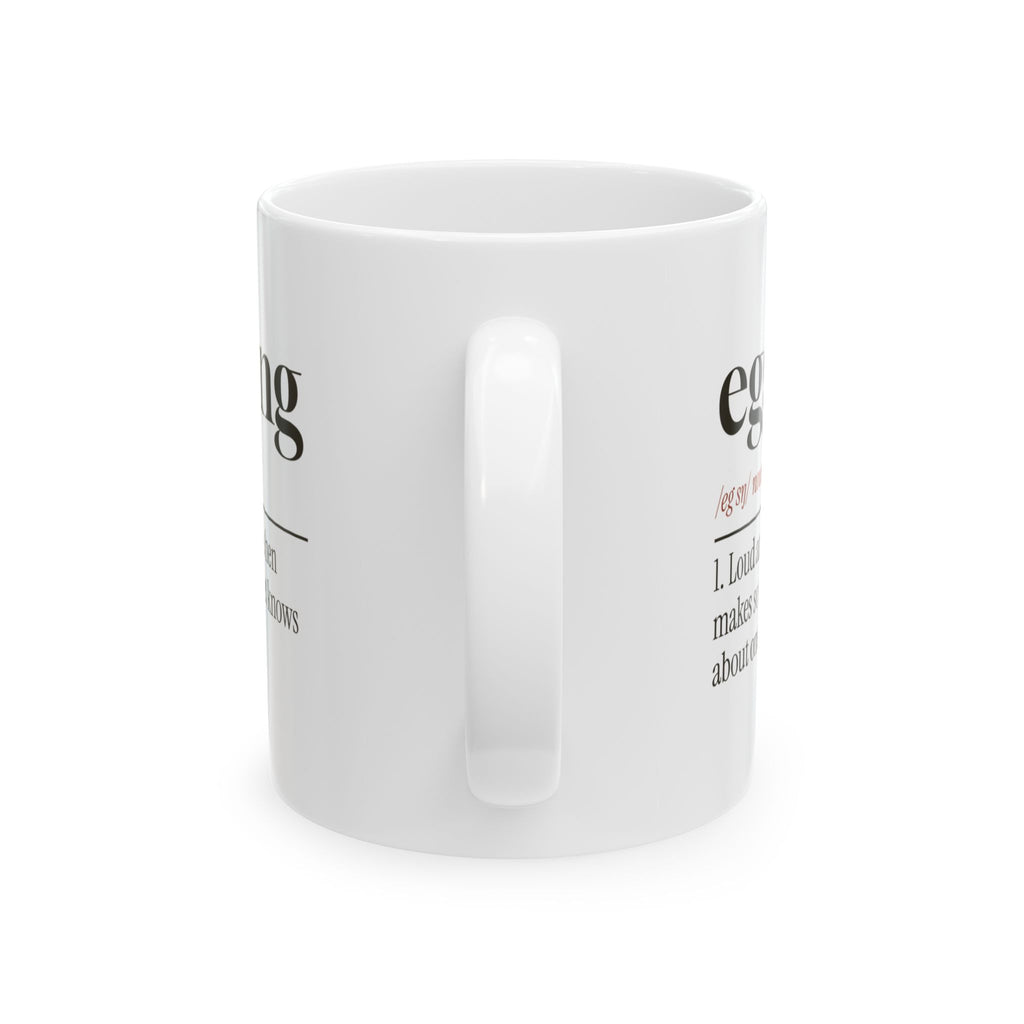 Funny Chicken Coffee Mug Egg Song Dictionary Definition