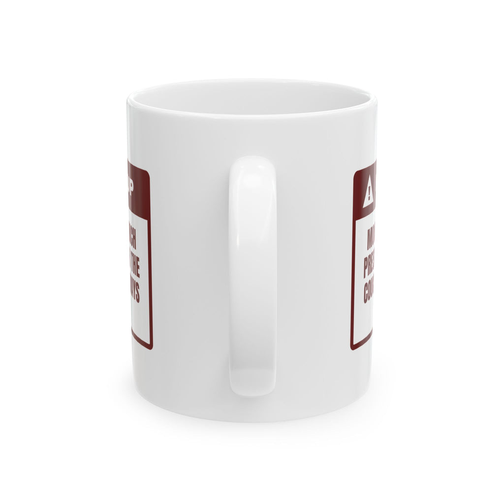 Funny Christmas Mom Coffee Mug Mom Knows What's Under The Couch