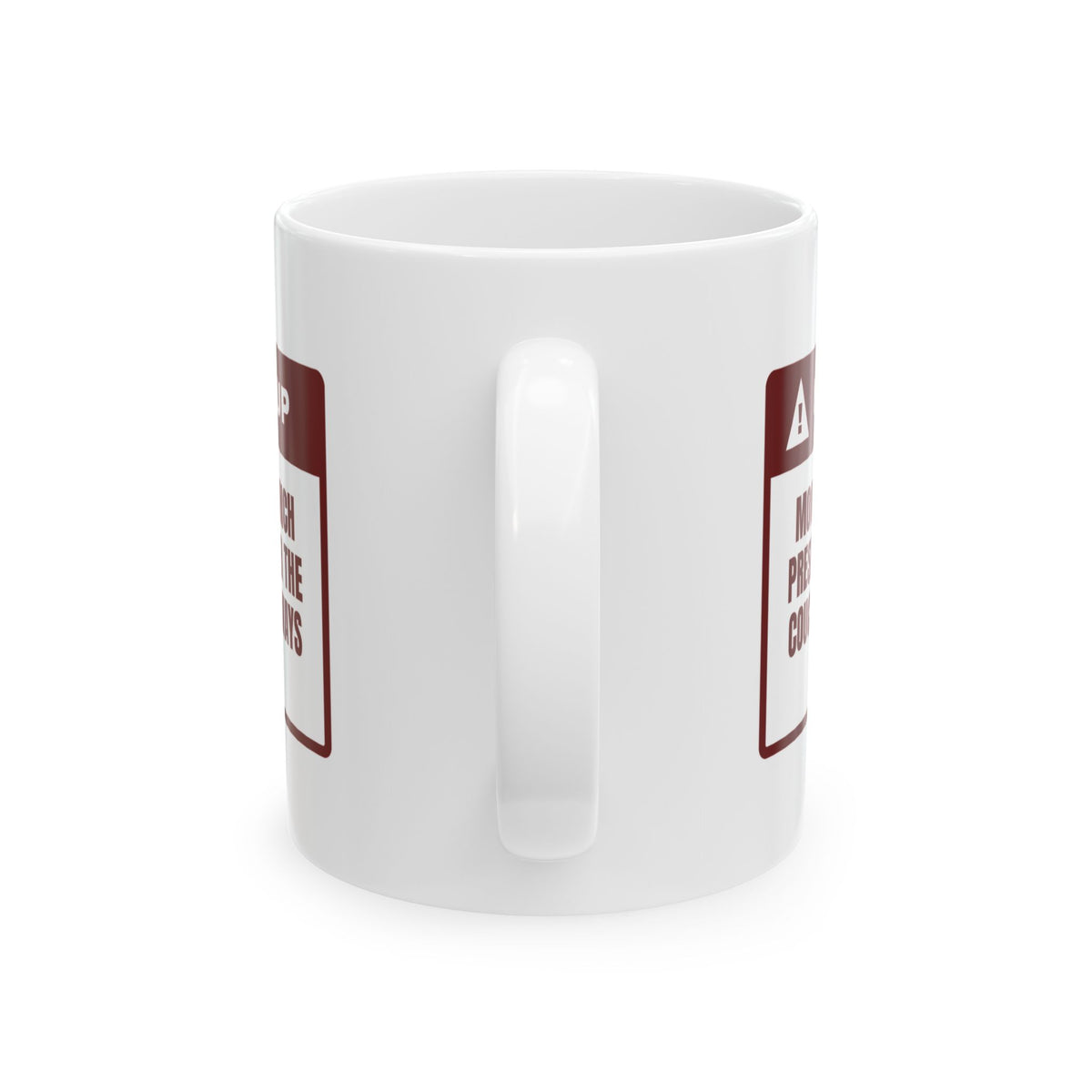 Funny Christmas Mom Coffee Mug Mom Knows What's Under The Couch