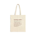 Funny Christmas Mom Tote Bag Stocking Stuffers Definition