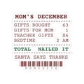 Funny Christmas Mom Sticker Gifts Bought 63 Receipt For Moms
