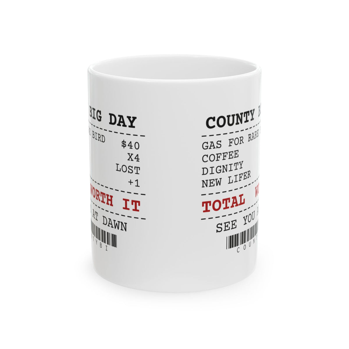 Birdwatching Coffee Mug Big Day Receipt Worth It
