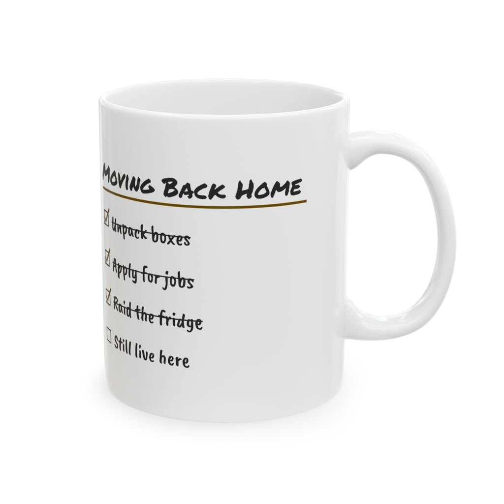 Funny Graduate Coffee Mug Moving Back Home Checklist For Grads