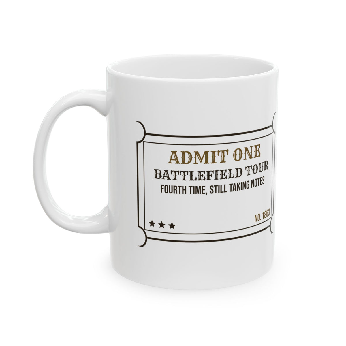Funny History Coffee Mug Battlefield Tour Fourth Time Still Taking Notes
