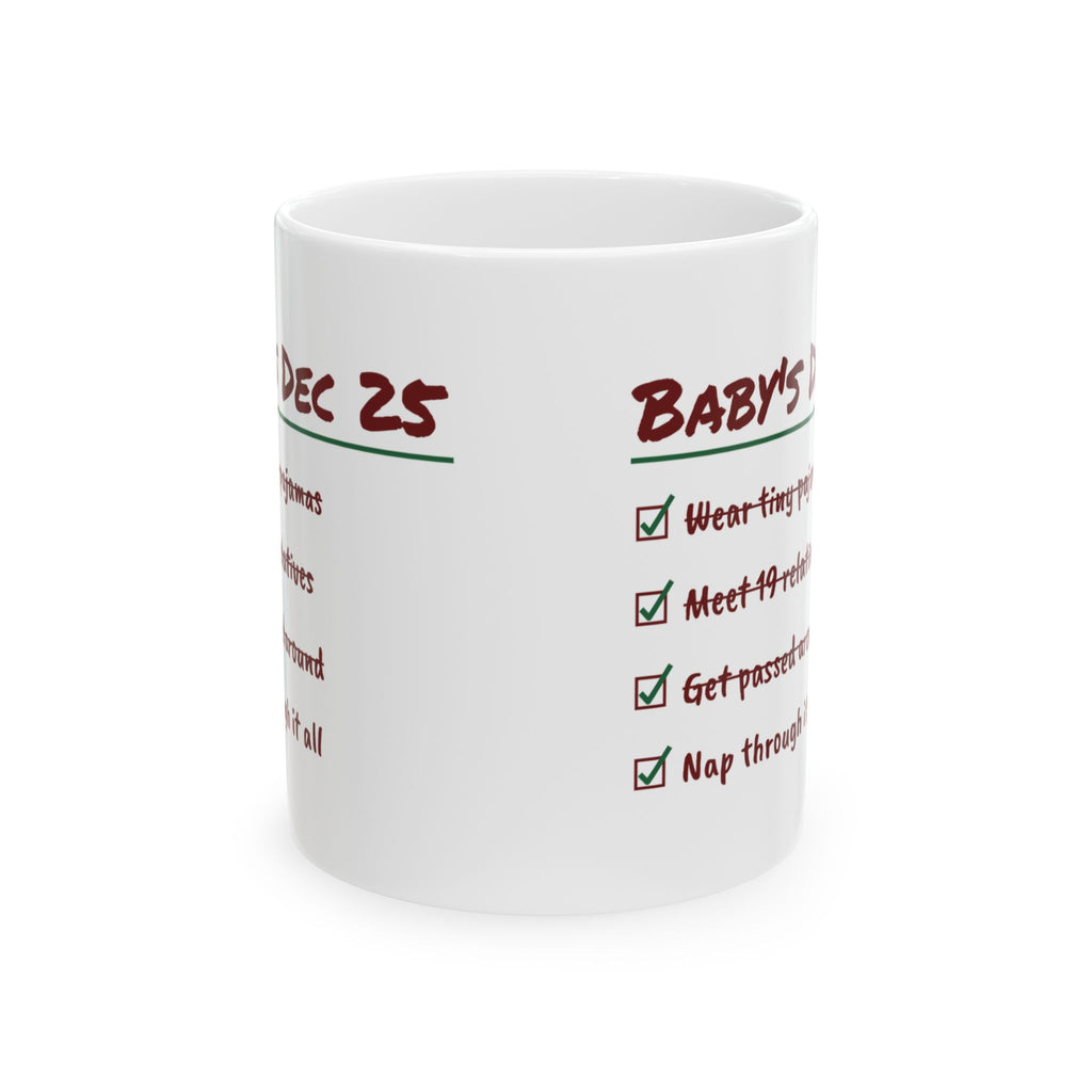 Funny Christmas Coffee Mug Meet 19 Relatives Nap Through It All Baby