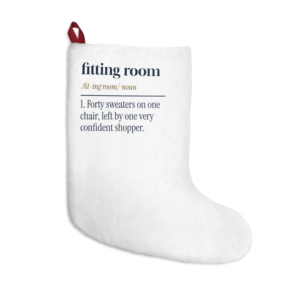 Funny Retail Christmas Stocking Fitting Room Dictionary