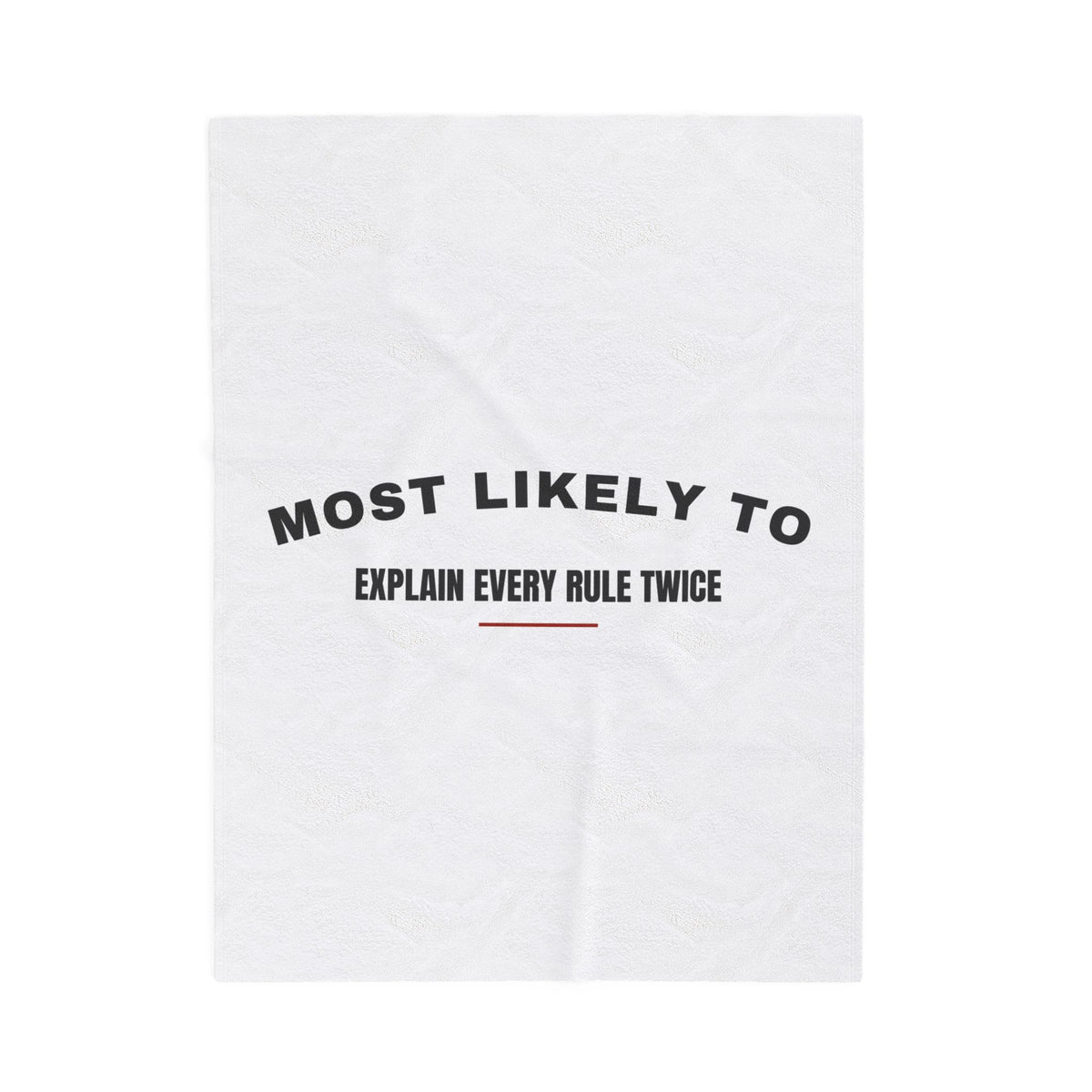 Funny Christmas Throw Blanket Most Likely To Explain Every Rule Twice