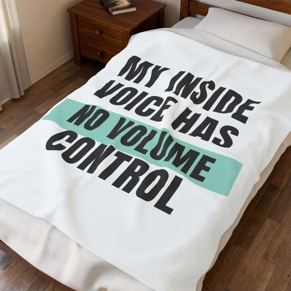 Funny Loud Talker Throw Blanket My Inside Voice Has No Volume Control