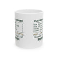 Funny Golf Coffee Mug Clubhouse Receipt Same Slice For Golfers