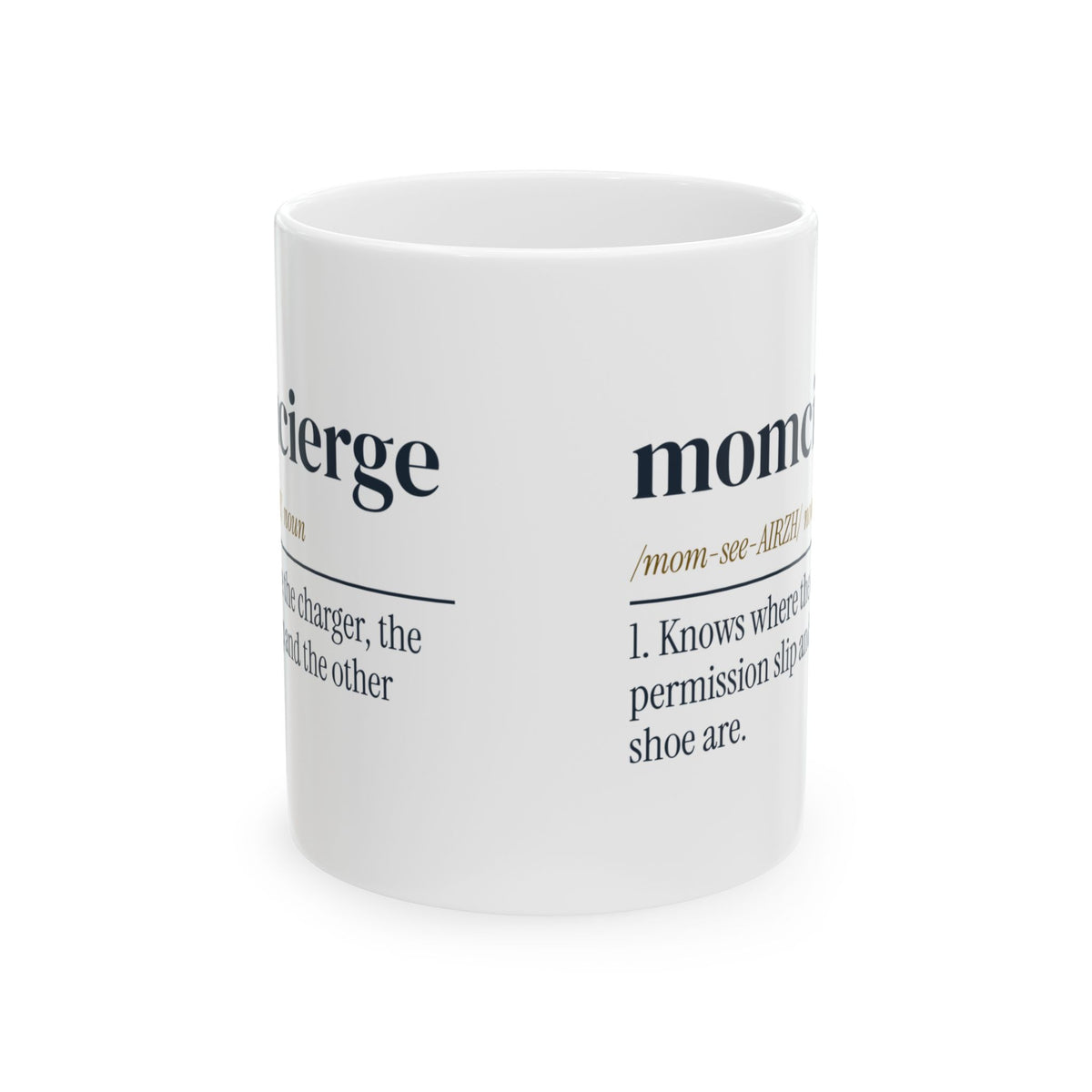 Funny Mom Coffee Mug Momcierge Dictionary Definition For Moms
