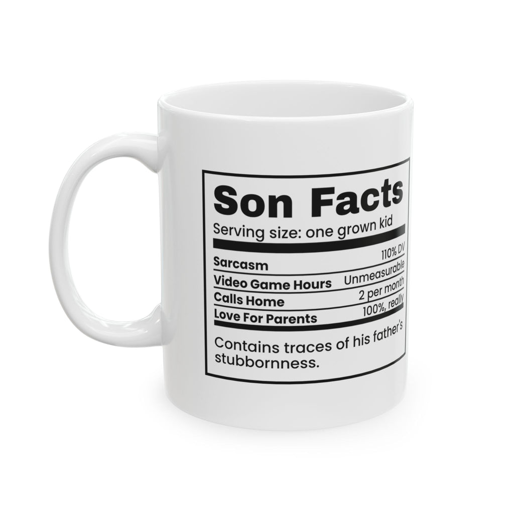 Son Facts Coffee Mug For Parents Love 100%
