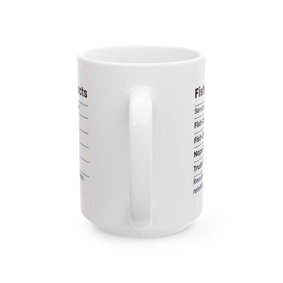 Funny Grandpa Fishing Nutrition Facts Coffee Mug For Grandpa