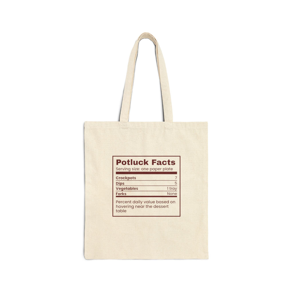 Funny Office Christmas Tote Bag Potluck Facts Forks None For Coworkers
