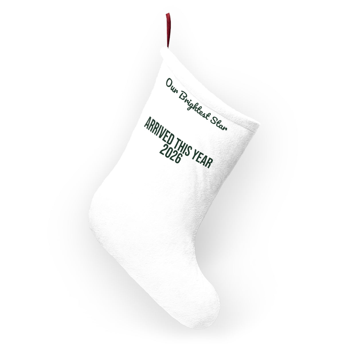 Baby's First Christmas Stocking Our Brightest Star Arrived 2026