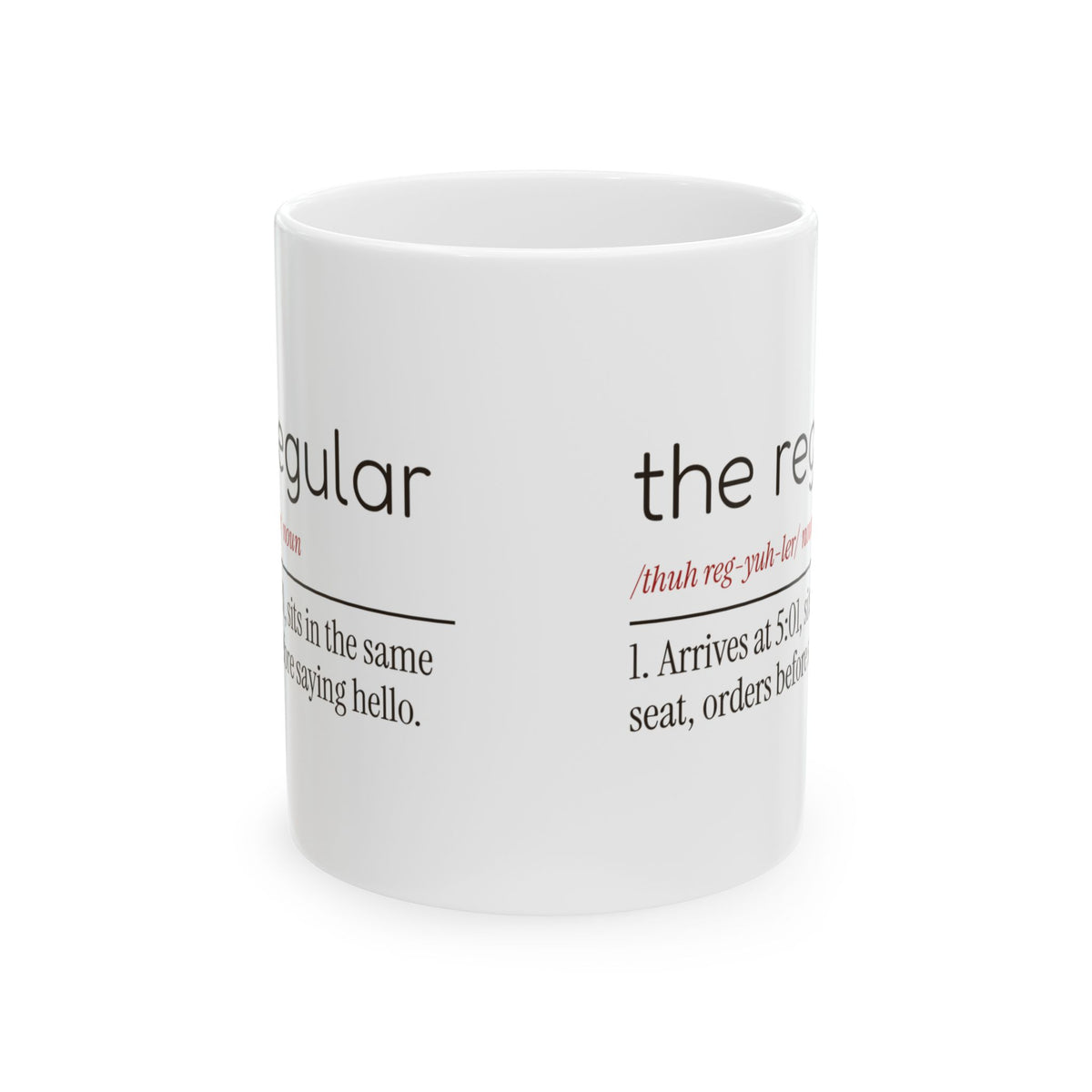 Funny Bartender Coffee Mug The Regular Dictionary Definition