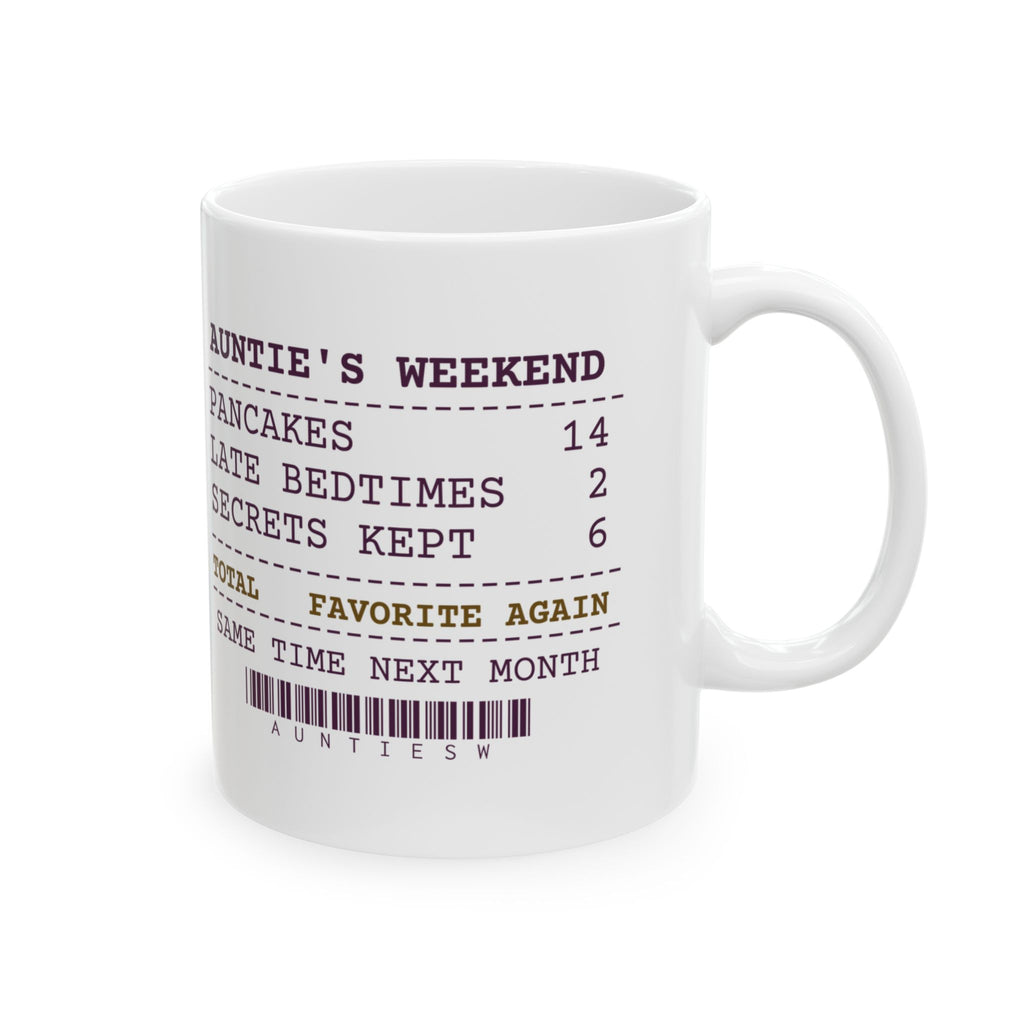 Funny Aunt Coffee Mug Six Secrets Kept Favorite Again Receipt