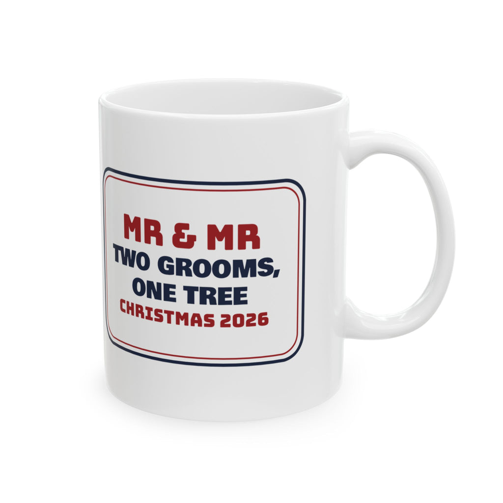 Christmas Coffee Mug Two Grooms One Tree Christmas 2026 For Mr And Mr