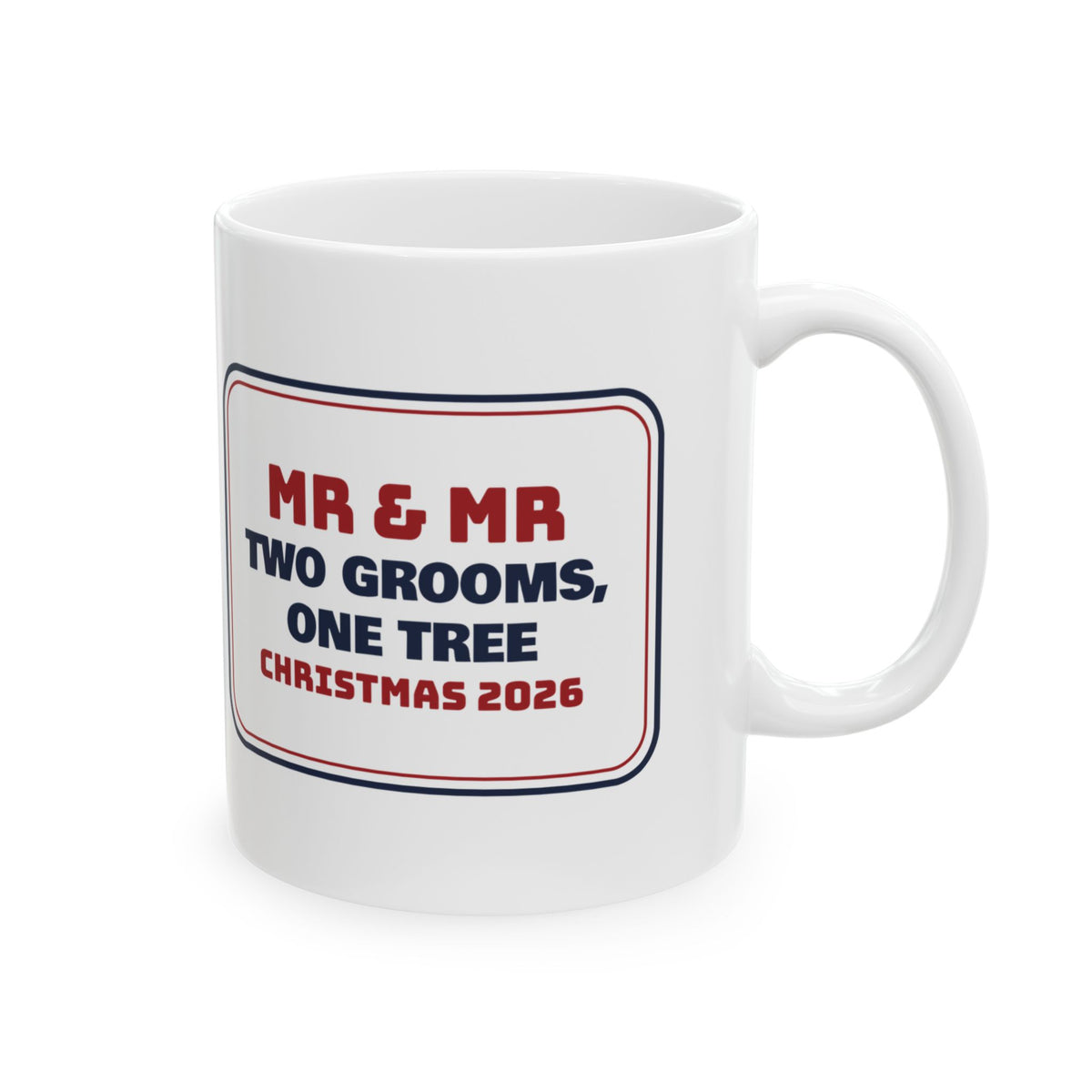 Christmas Coffee Mug Two Grooms One Tree Christmas 2026 For Mr And Mr
