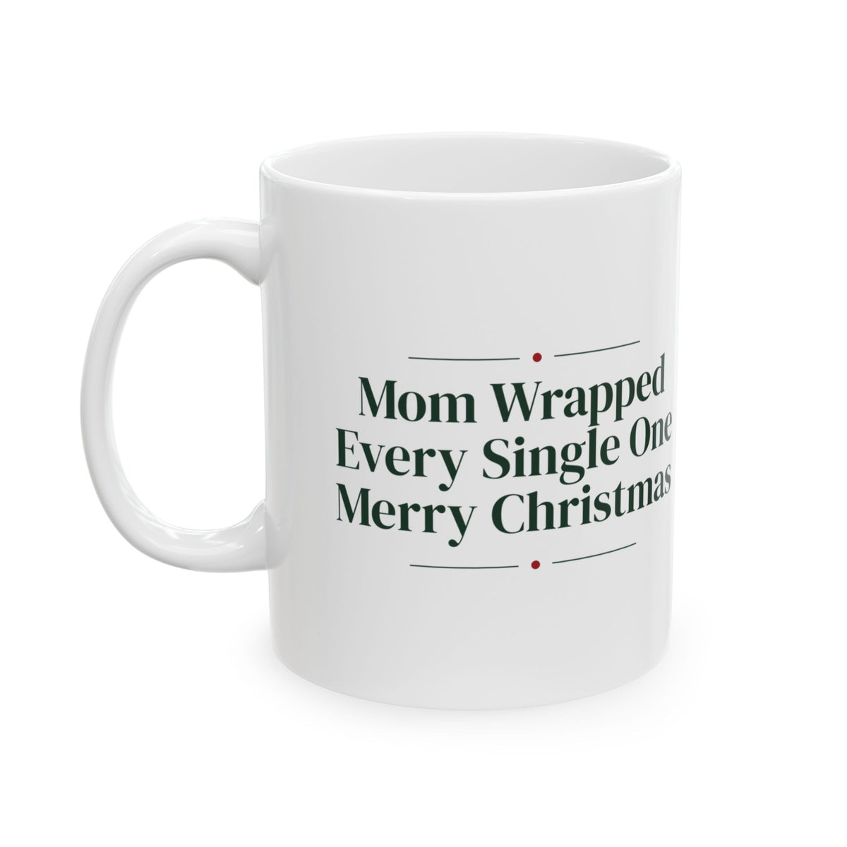 Christmas Coffee Mug Mom Wrapped Every Single One For Mom