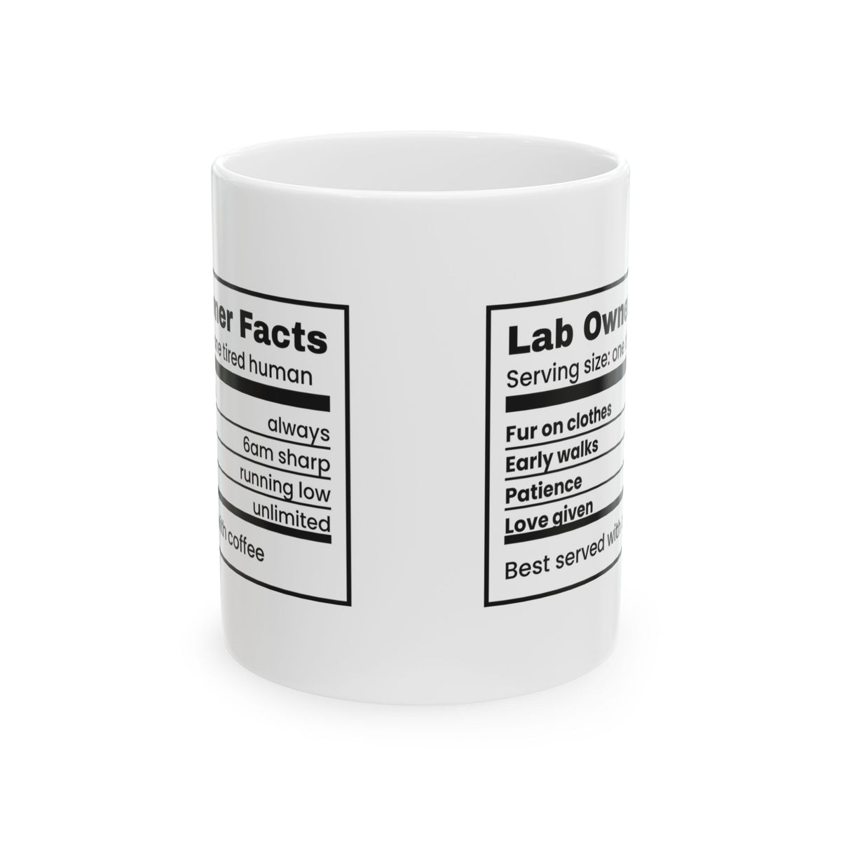 Lab Owner Facts Coffee Mug For Dog Lovers