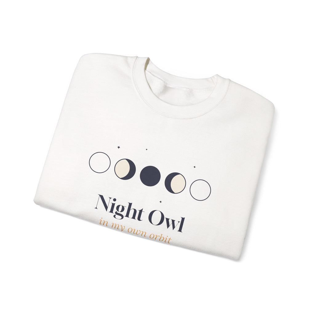 Night Owl Sweatshirt In My Own Orbit Moon Phases