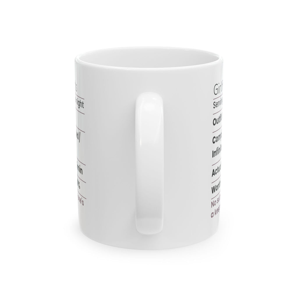 Funny Girlfriend Coffee Mug Nutrition Facts For Girlfriend