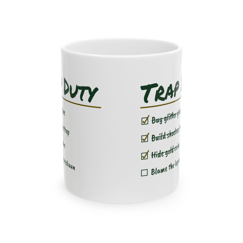 Teacher Nurse Mug Leprechaun Trap Duty St Patricks