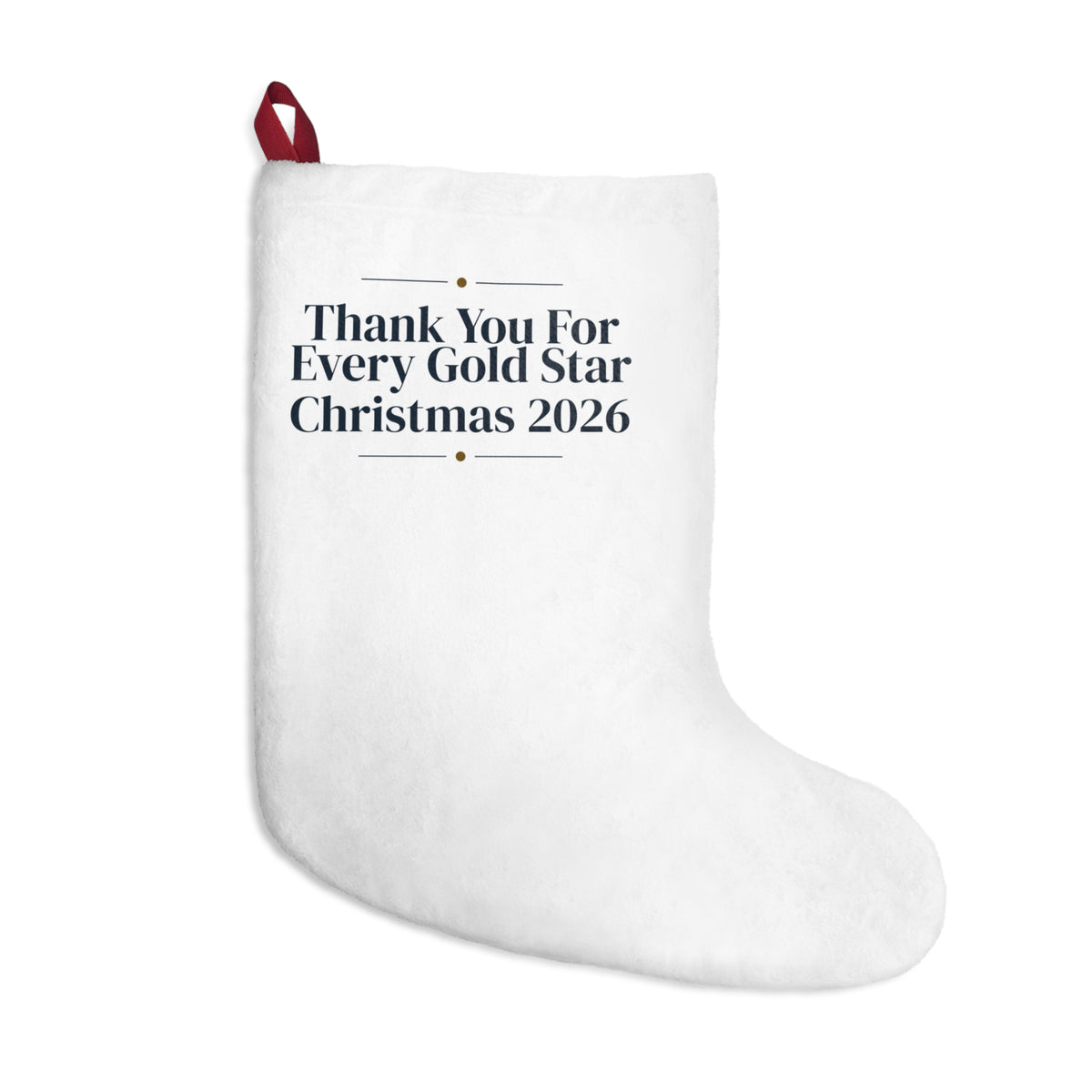 Teacher Christmas Stocking Thank You For Every Gold Star 2026