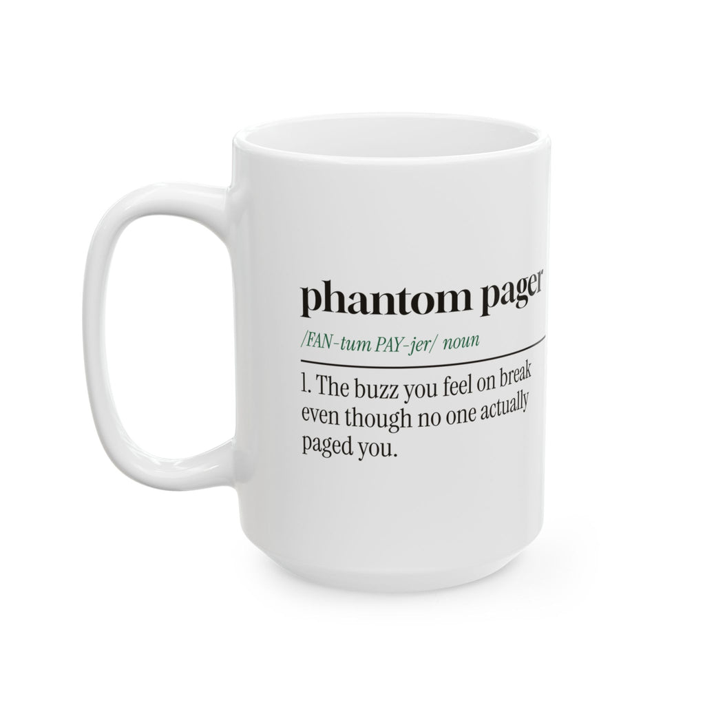 Spooky Nurse Coffee Mug Phantom Pager Definition For Nurses