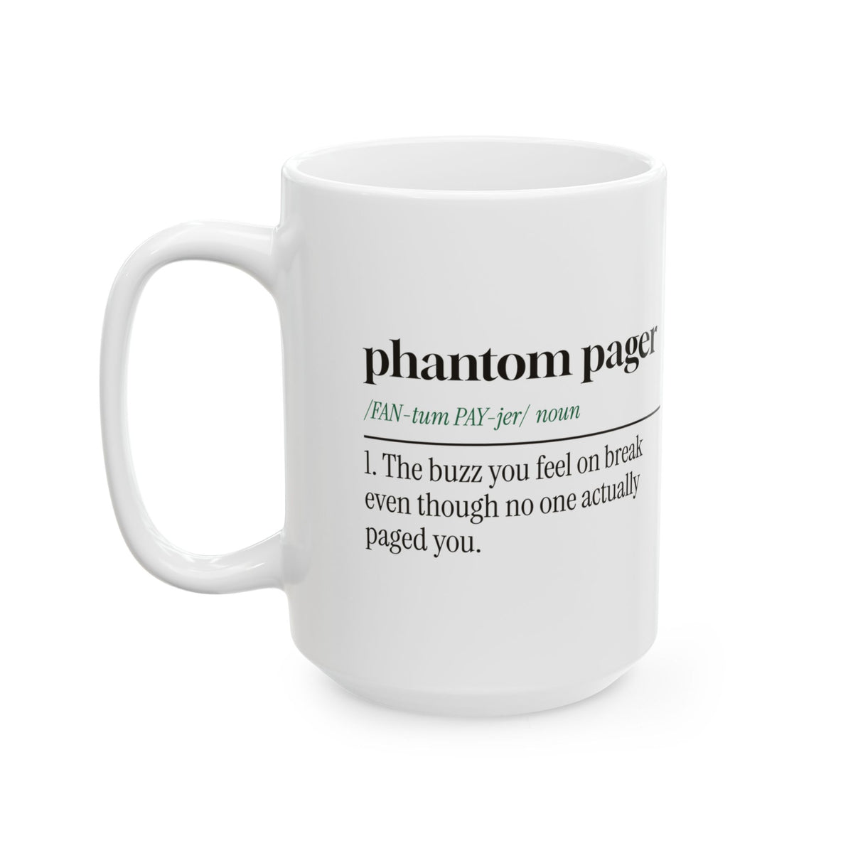 Spooky Nurse Coffee Mug Phantom Pager Definition For Nurses