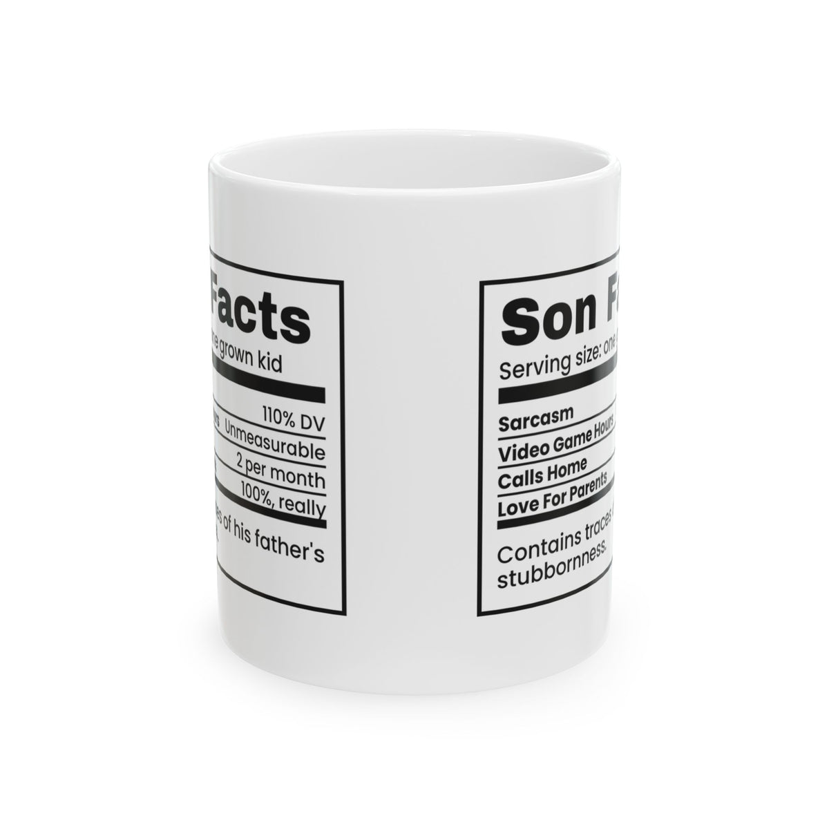 Son Facts Coffee Mug For Parents Love 100%