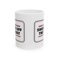 Funny Wrestling Coffee Mug Shoes Off The Mat Room Sign