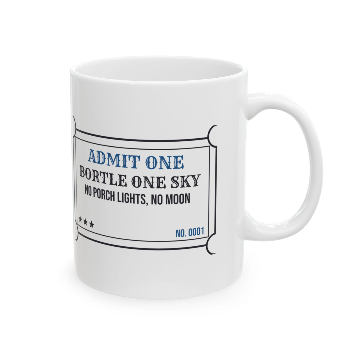 Astronomy Coffee Mug Bortle One Sky Ticket For Stargazers