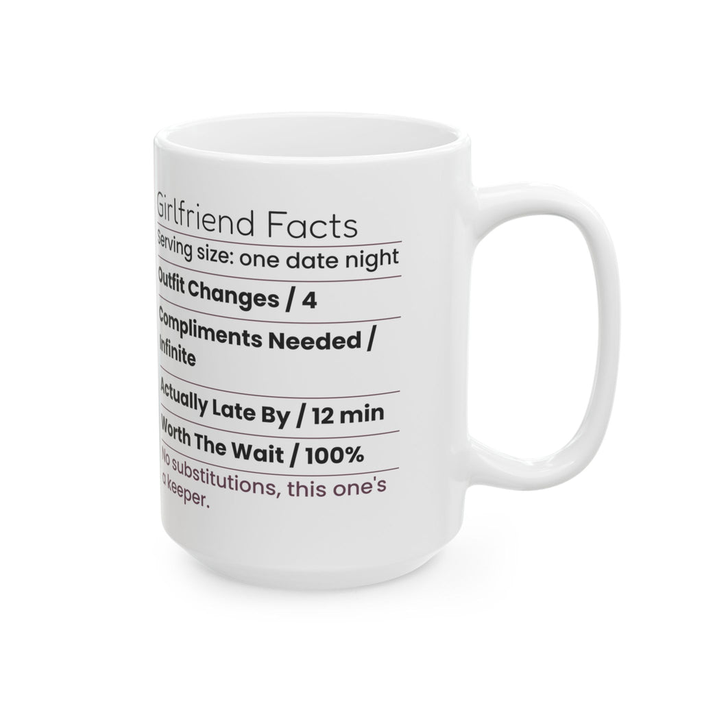 Funny Girlfriend Coffee Mug Nutrition Facts For Girlfriend