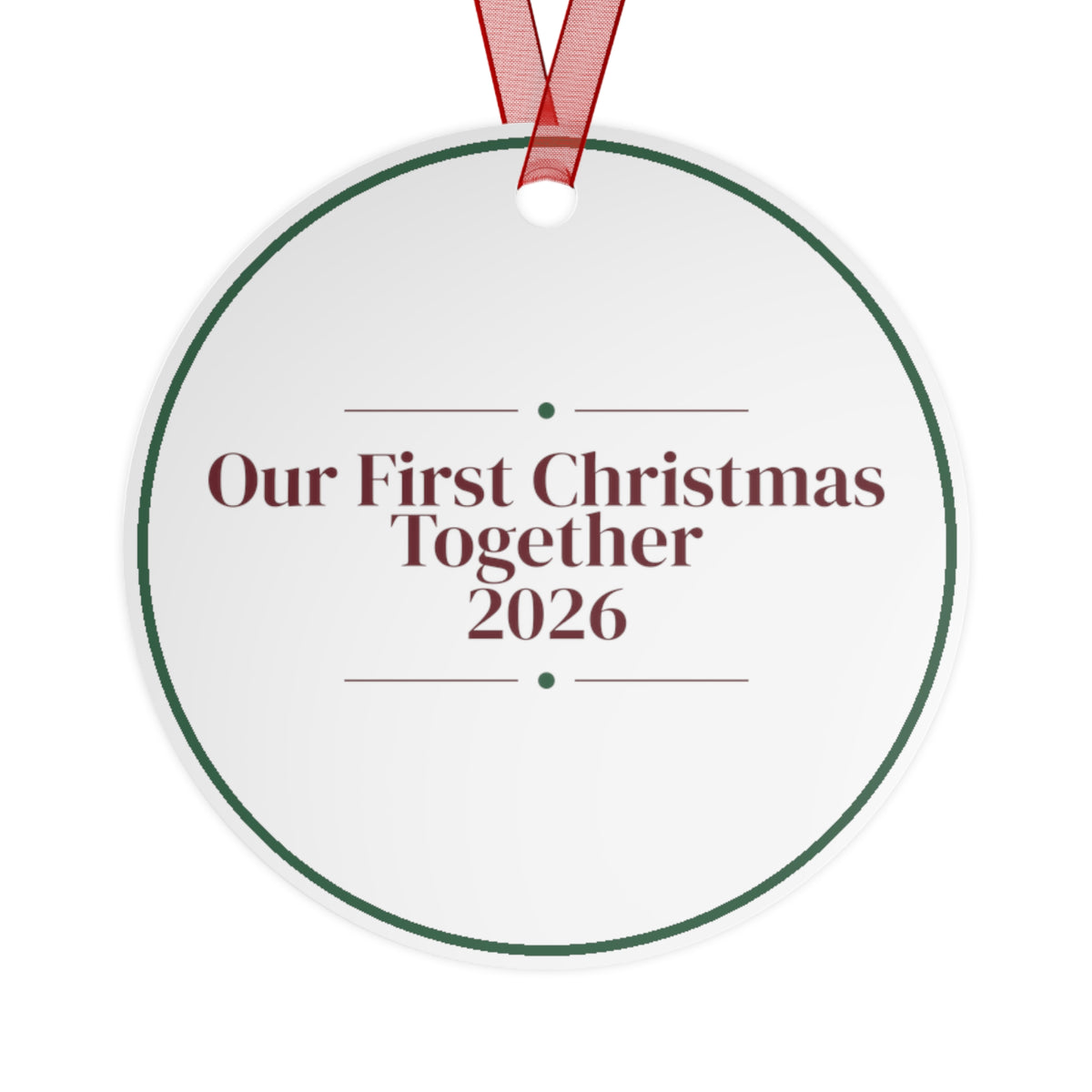 Christmas Ornament 2026 Our First Christmas Together Couple