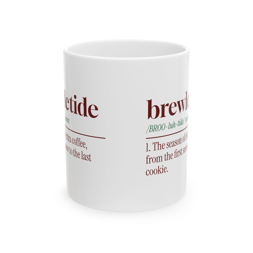 Funny Christmas Coffee Mug Brewletide Dictionary Definition