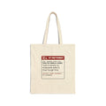 Funny White Elephant Tote Bag Polite Smile 20mg Prescription Label