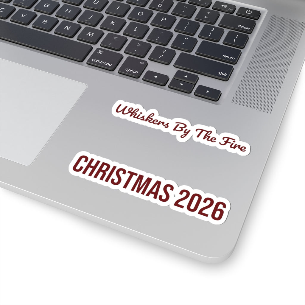 Christmas Sticker Whiskers By The Fire Christmas 2026 For Cat Moms
