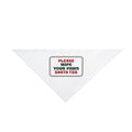 Funny Christmas Dog Bandana Wipe Your Paws Santa Too Sign