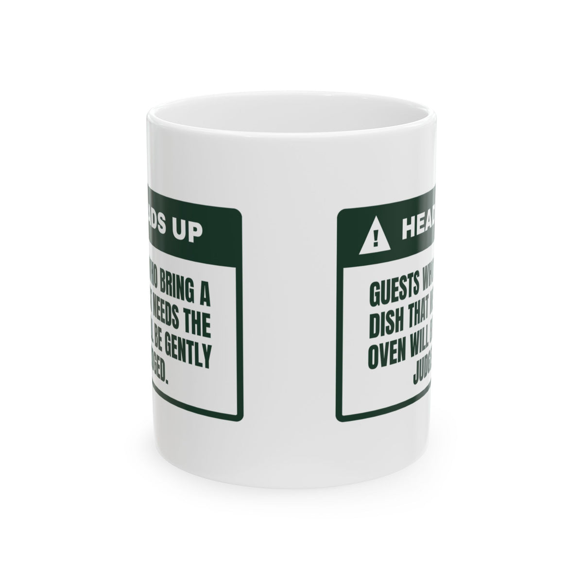 Funny Christmas Host Coffee Mug Brought A Dish That Needs The Oven