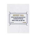 Funny New Home Christmas Throw Blanket Housewarming Christmas Ticket