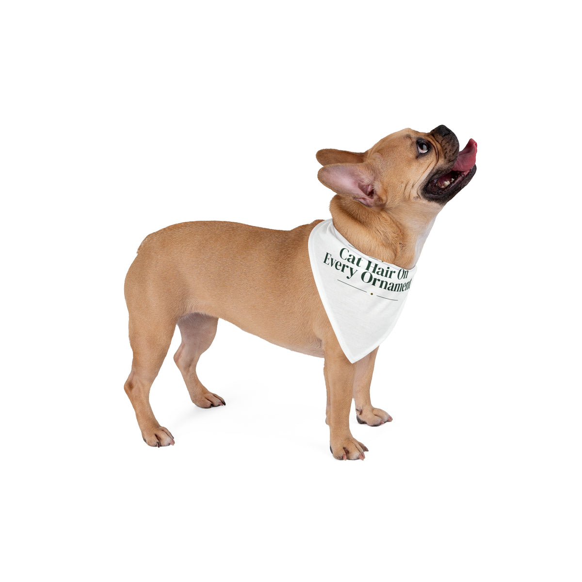 Funny Christmas Cat Dog Bandana Cat Hair On Every Ornament