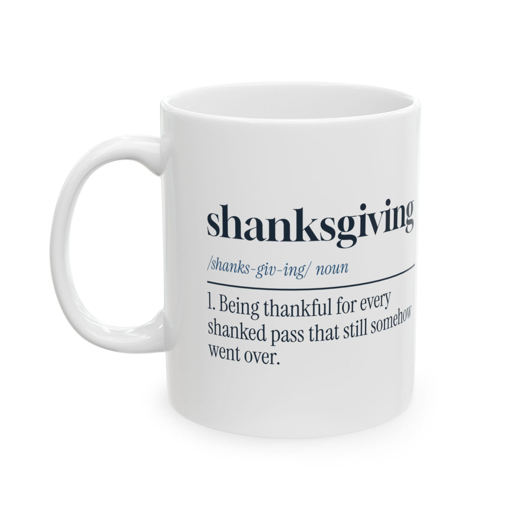Funny Volleyball Coffee Mug Shanksgiving Definition For Players