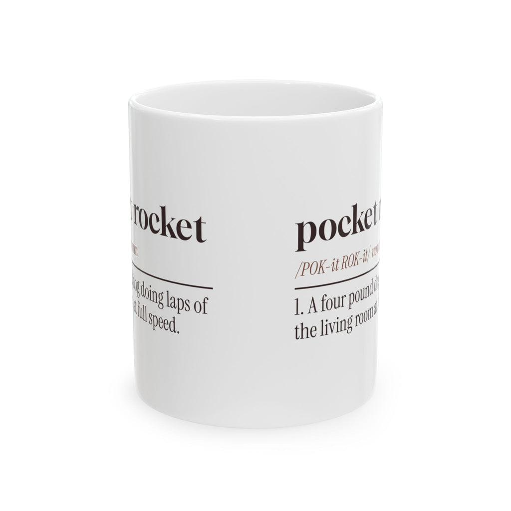 Funny Chihuahua Coffee Mug Pocket Rocket Dictionary Definition