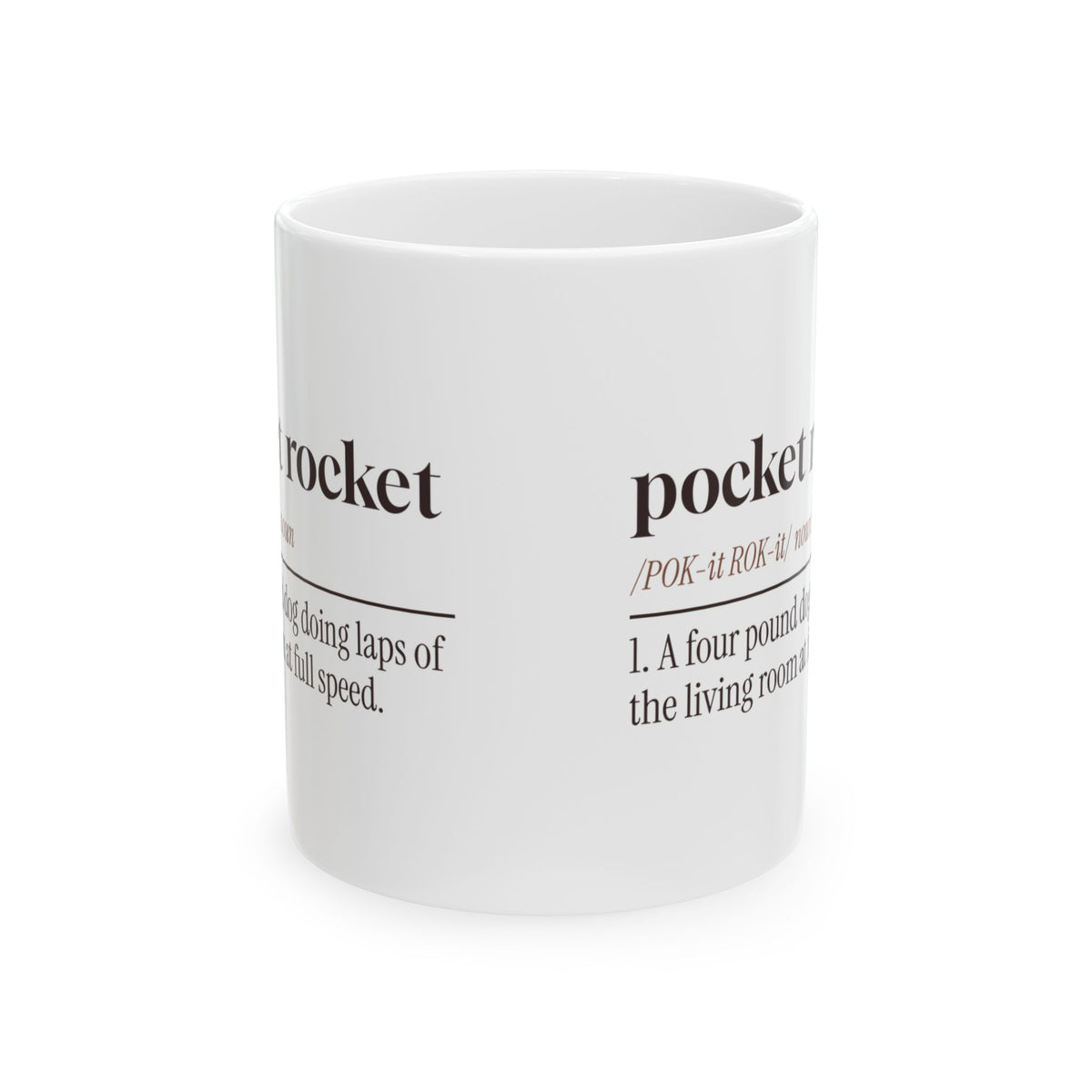 Funny Chihuahua Coffee Mug Pocket Rocket Dictionary Definition