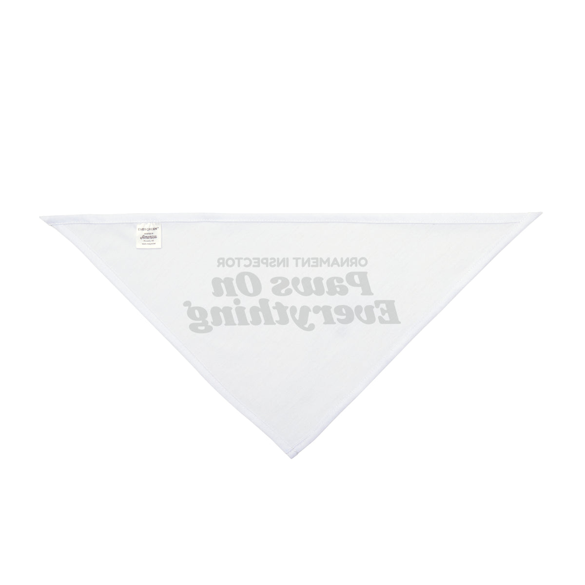 Funny Christmas Dog Bandana Ornament Inspector Paws On Everything