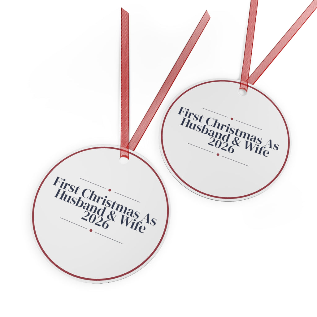 Christmas Ornament 2026 First Christmas As Husband And Wife